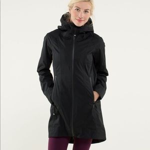 Lululemon fleece lined raincoat